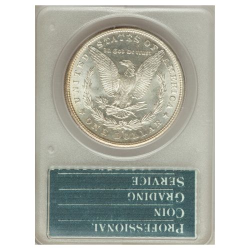 1881-S PCGS MS-63 Morgan Silver Dollar Coin - Old Green Holder
