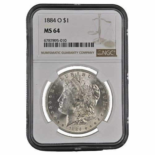 1884\u002DO\u0020NGC\u0020MS\u002D64\u0020Morgan\u0020Silver\u0020Dollar\u0020Coin
