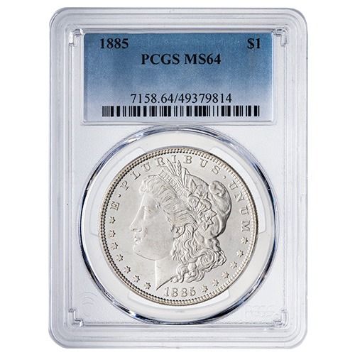 1885\u0020PCGS\u0020MS\u002D64\u0020Morgan\u0020Dollar\u0020Silver\u0020Coin