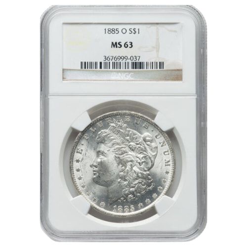 1885\u002DO\u0020NGC\u0020MS\u002D63\u0020Morgan\u0020Silver\u0020Dollar\u0020Coin