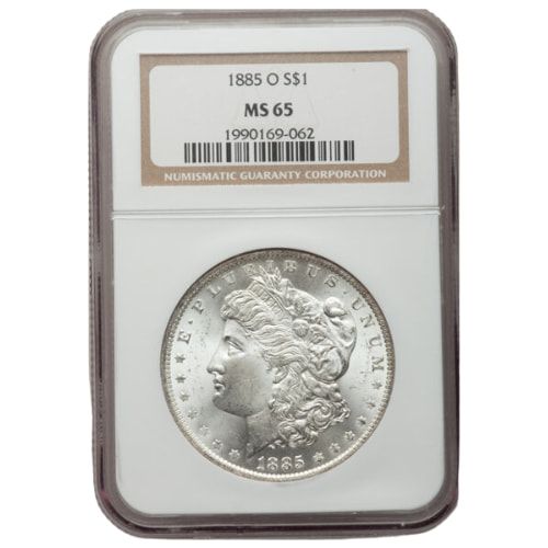 1885\u002DO\u0020NGC\u0020MS\u002D65\u0020Morgan\u0020Silver\u0020Dollar\u0020Coin