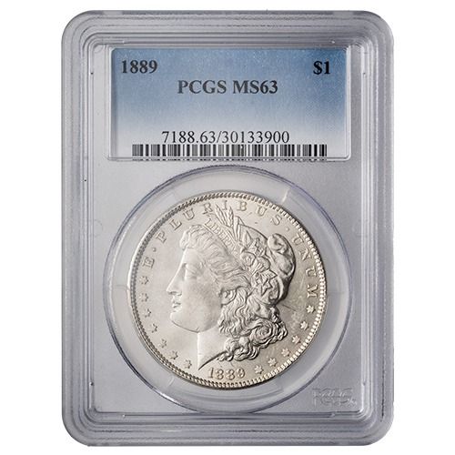 1889\u0020PCGS\u0020MS\u002D63\u0020Morgan\u0020Dollar\u0020Silver\u0020Coin\u0020