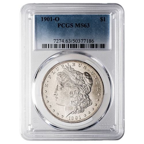 1901\u002DO\u0020PCGS\u0020MS\u002D63\u0020Morgan\u0020Silver\u0020Dollar\u0020Coin