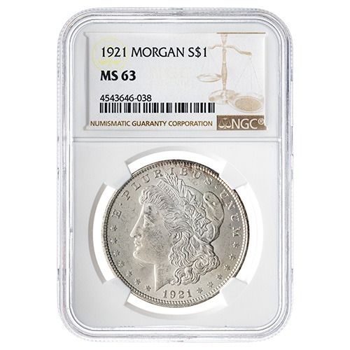 1921\u0020NGC\u0020MS\u002D63\u0020Morgan\u0020Silver\u0020Dollar\u0020Coin