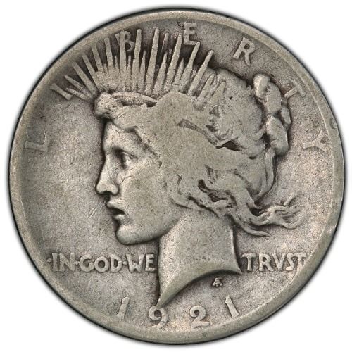 1921\u0020Peace\u0020Dollar\u0020Silver\u0020Coin\u0020\u002D\u0020VG\u002B