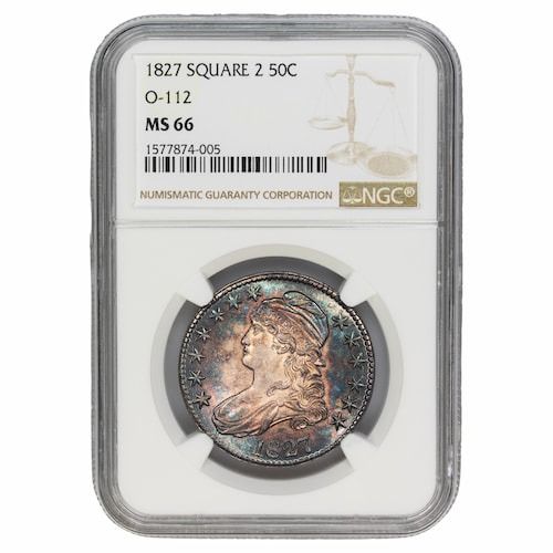 1827\u0020US\u0020Silver\u0020Capped\u0020Bust\u0020Half\u0020Dollar\u0020NGC\u0020MS\u002D66\u0020\u002D\u0020Square\u0020Base\u00202