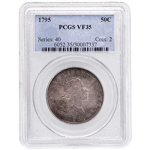 1795\u0020PCGS\u0020VF\u002D35\u0020US\u0020Flowing\u0020Hair\u0020Half\u0020Dollar\u0020Silver\u0020Coin