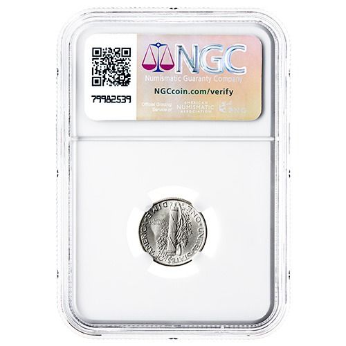 Buy NGC MS-66 US 10 Cent Mercury Dime Silver Coin - Random Year