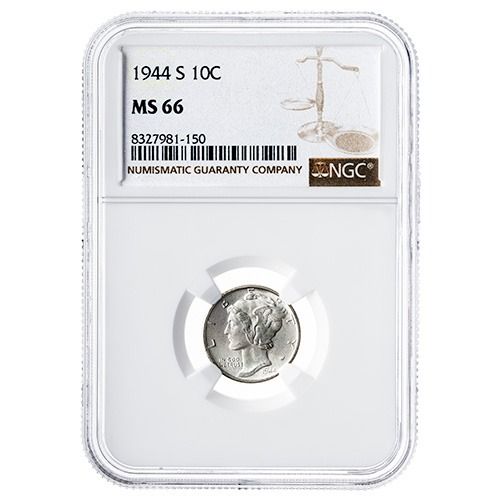 NGC\u0020MS\u002D66\u0020US\u002010\u0020Cent\u0020Mercury\u0020Dime\u0020Silver\u0020Coin\u0020\u002D\u0020Random\u0020Year