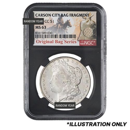1882\u002D1884\u002DCC\u0020NGC\u0020MS\u002D63\u0020Morgan\u0020Silver\u0020Dollar\u0020\u002D\u0020Carson\u0020City\u0020Bag\u0020Fragment\u0020\u002D\u0020Random\u0020Year