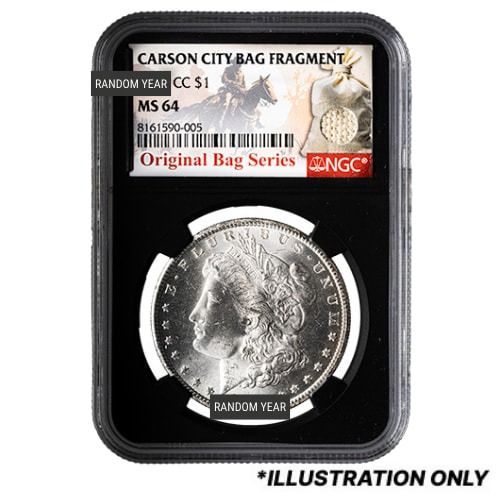 1882\u002D1884\u002DCC\u0020NGC\u0020MS\u002D64\u0020Morgan\u0020Silver\u0020Dollar\u0020\u002D\u0020Carson\u0020City\u0020Bag\u0020Fragment\u0020\u002D\u0020Random\u0020Year