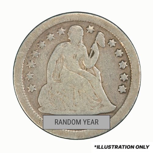 Random\u0020US\u0020Silver\u0020Seated\u0020Liberty\u0020Dime\u0020\u002D\u0020Avg\u0020Circ