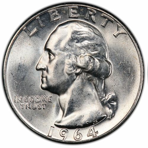 $10 Face Value 90% Washington Quarters - AU/UNC