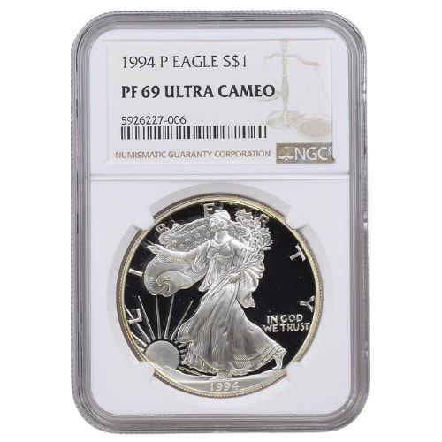 1994\u002DP\u0020NGC\u0020PF\u002D69\u00201\u0020oz\u0020American\u0020Silver\u0020Eagle\u0020Proof\u0020Coin