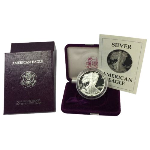 1\u0020oz\u0020American\u0020Silver\u0020Eagle\u0020Proof\u0020Coin\u0020\u002D\u0020Pre\u002D2001\u0020w\u002FBox\u0020\u0026\u0020COA