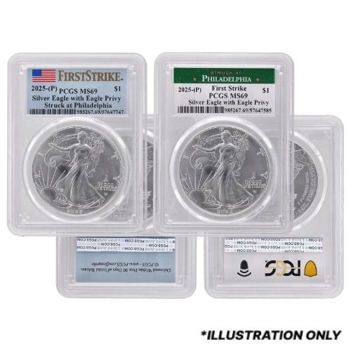 NGC\u002FPCGS\u0020MS\u002D69\u00201\u0020oz\u0020American\u0020Silver\u0020Eagle\u0020Coin\u0020\u002D\u0020Random\u0020Year\u0020and\u0020Spotted