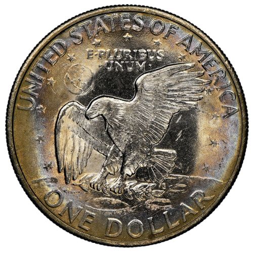 1971-1976 40% Silver Eisenhower Dollar Off Quality - Random Year