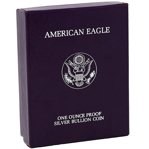 1989-S 1 oz American Silver Eagle Proof Coin w/Box & COA
