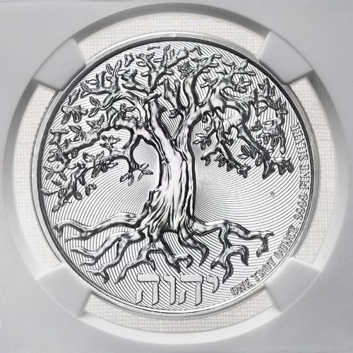 2023 1 oz Mint Error NGC MS-69 Obverse Struck Thru Tree of Life