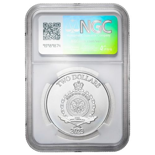 2023 1 oz Mint Error NGC MS-69 Obverse Struck Thru Tree of Life