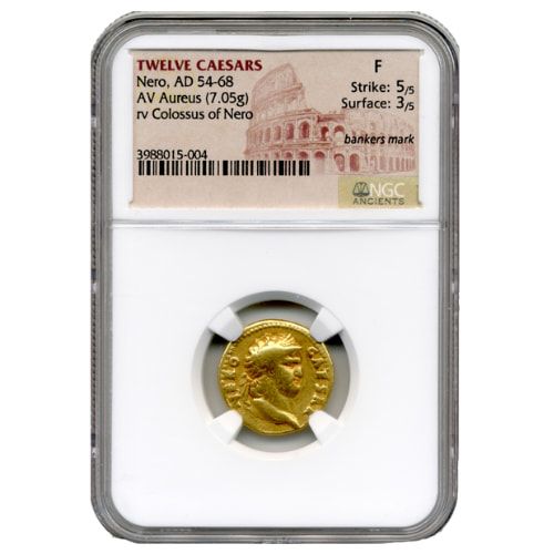 Twelve\u0020Caesars\u0020Gold\u0020Nero\u0020AD\u002054\u002D68\u0020AV\u0020Aureus\u0020\u002D\u0020NGC\u0020F