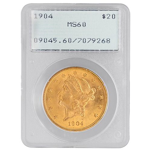 PCGS\u0020MS\u002D60\u0020\u002420\u0020Liberty\u0020Double\u0020Eagle\u0020Gold\u0020Coin\u0020\u002D\u0020Random\u0020Year\u0020\u002D\u0020Rattler\u0020Holder