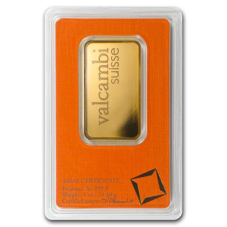 Buy 1 oz Valcambi Gold Bar - in Assay | SD Bullion