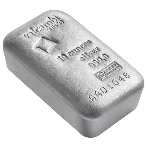 10 oz Valcambi Silver Bar