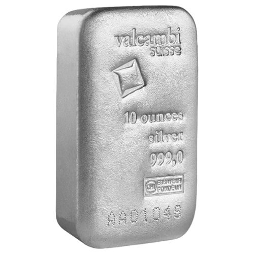 10 oz Valcambi Silver Bar