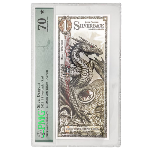 2022\u0020PMG\u0020MS\u002D70\u002A\u0020Silverbacks\u0020Silver\u0020Dragons\u0020Silver\u0020Note\u0020\u0028Red\u0029