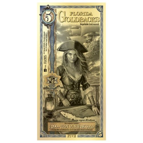Gold\u0020Aurum\u0020Florida\u00205\u0020Goldback\u0020Note\u0020\u002824K\u0029