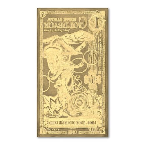 Gold Aurum South Dakota 1 Goldback Note (24K)