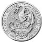 2017 2 oz Silver Queen's Beasts Dragon of Wales - Royal British Mint thumbnail
