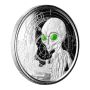 2021 1 oz Ghana Alien Colored Proof Silver Coin thumbnail