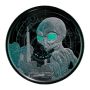 2021 1 oz Ghana Alien Rhodium Plated Silver Coin thumbnail