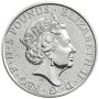 2017 2 oz Silver Queen's Beasts Dragon of Wales - Royal British Mint thumbnail