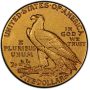$5 Indian Half Eagle Gold Coin Random Year  |  VF+ thumbnail