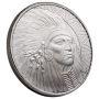 Bullion Works Silver Buffalo Warrior 1 oz Round - Obverse - Tilt thumbnail