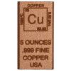 5 oz Chalcolithic Metals Element Cast Copper Bar