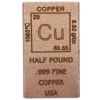 1/2 Pound Chalcolithic Metals Element Cast Copper Bar