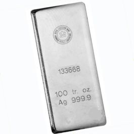100 oz Royal Canadian Mint (RCM) Silver Bar - Random Design
