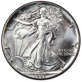 J*l様 1987 Walking Liberty Silver Coin 1987 American Silver Eagle/ Walking Liberty Silver Dollar - Etsy
