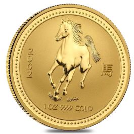 オーストラリア 干支銀貨 金張り 馬 2002年 1オンス オーストラリア 干支銀貨 金張り 馬 2002年 1オンス