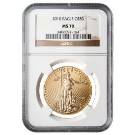 Buy 2010 NGC MS-70 1 oz American Gold Eagle Coin | SD Bullion