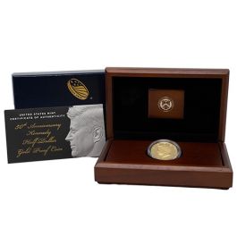 2014-W 3/4 oz Commemorative Kennedy Half Dollar Proof Gold Coin with Box & COA