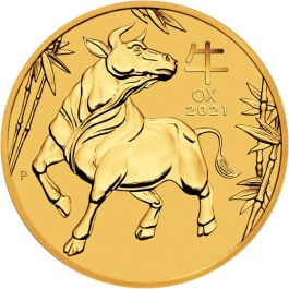 2021 1/4 oz Year of the Ox Gold Coin - Perth Mint Lunar Series III