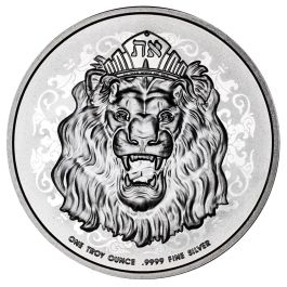 【International Silver 】ライオンのサモワール サーバー 2022-1_oz_silver-roaring_lion-