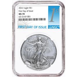 2022 NGC MS-70 First Day Of Issue American Silver Eagle Coin