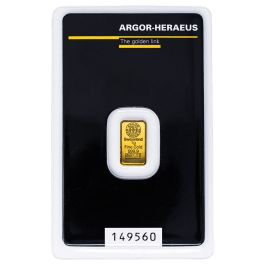 1 Gram Argor-Heraeus Kinebar Gold Bar