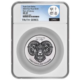 2023 NGC MS-69 5 oz Ram of Calvary Silver Coin - High Relief